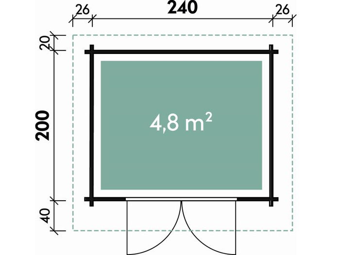 Wolff Finnhaus Gartenhaus Bibertal 28-XS