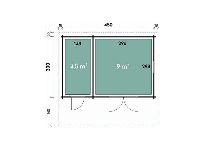 Wolff Finnhaus Gartenhaus Caro 34