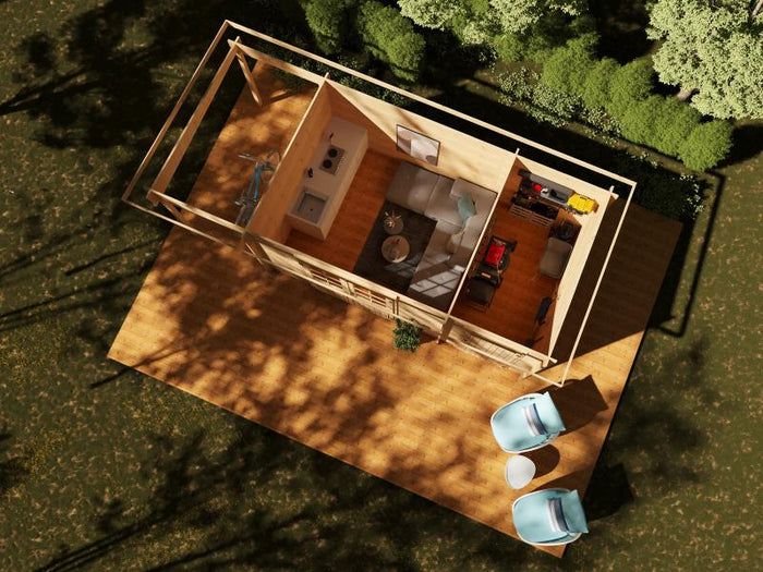 Wolff Finnhaus Gartenhaus Galina 5723, 28 mm