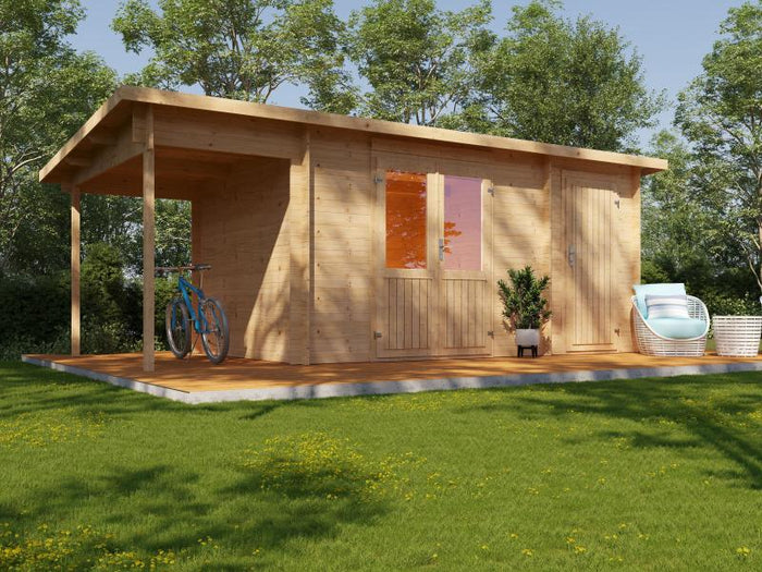 Wolff Finnhaus Gartenhaus Galina 5723, inkl. Fußboden