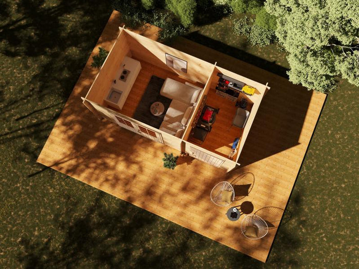 Wolff Finnhaus Gartenhaus Geeltje 4323, 40 mm