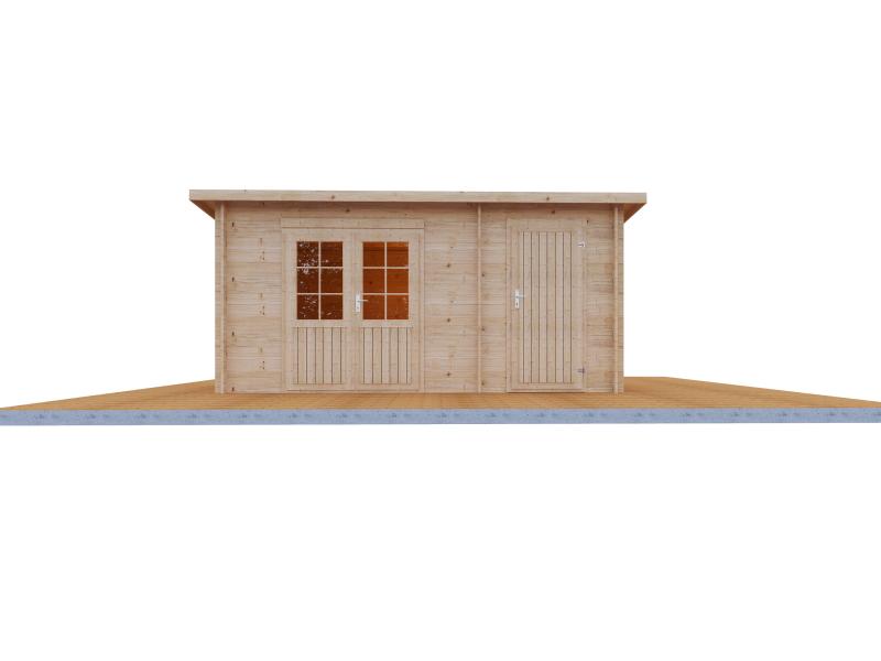 Wolff Finnhaus Gartenhaus Geeltje 4323, inkl. Fußboden