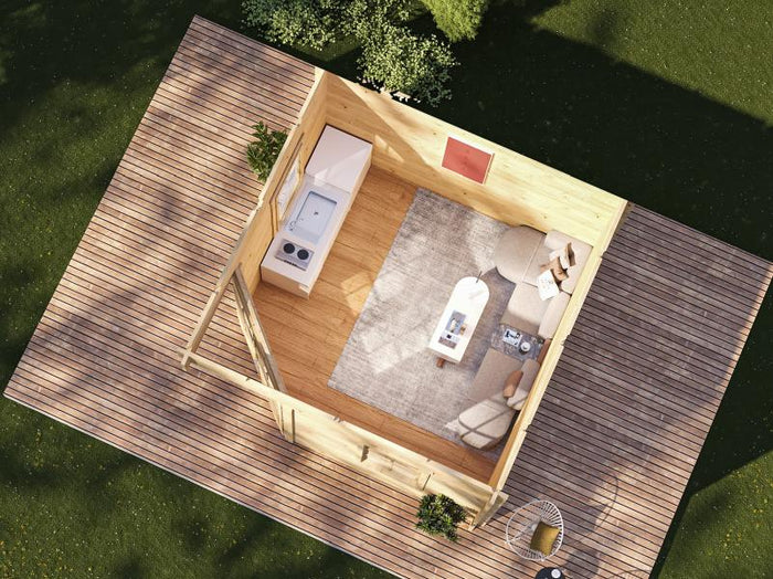 Wolff Finnhaus Gartenhaus Gena 3333, 40 mm