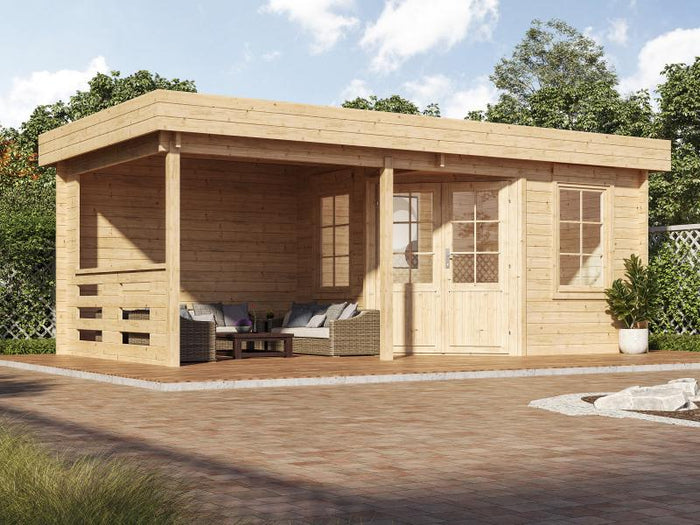 Wolff Finnhaus Gartenhaus Gleda 5628, 40 mm