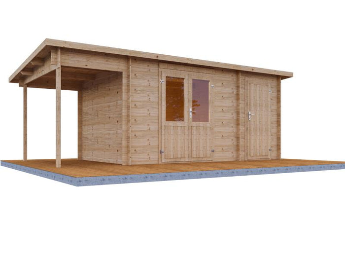 Wolff Finnhaus Gartenhaus Grete 5828, 40 mm