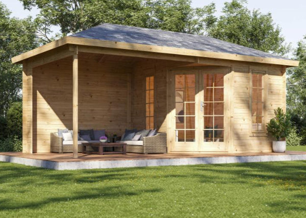 Wolff Finnhaus Gartenhaus Grete 5828, inkl. Fußboden