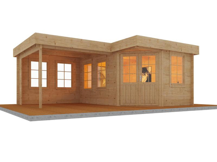 Wolff Finnhaus Gartenhaus Guda 5643, 40 mm