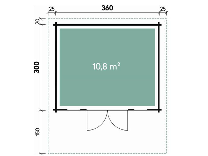 Wolff Finnhaus Gartenhaus Hammerfest 70-A XL