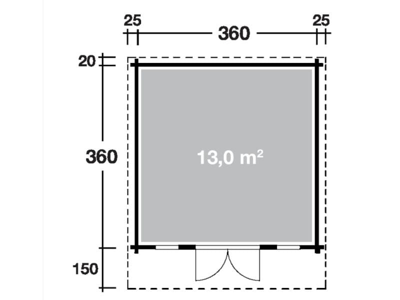 Wolff Finnhaus Gartenhaus Hammerfest 70-B XL