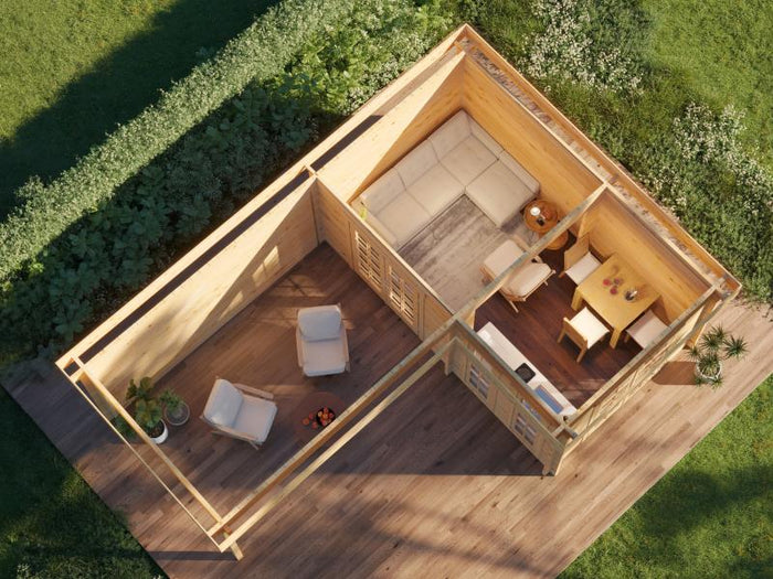 Wolff Finnhaus Gartenhaus Hermosa 6848, 70 mm