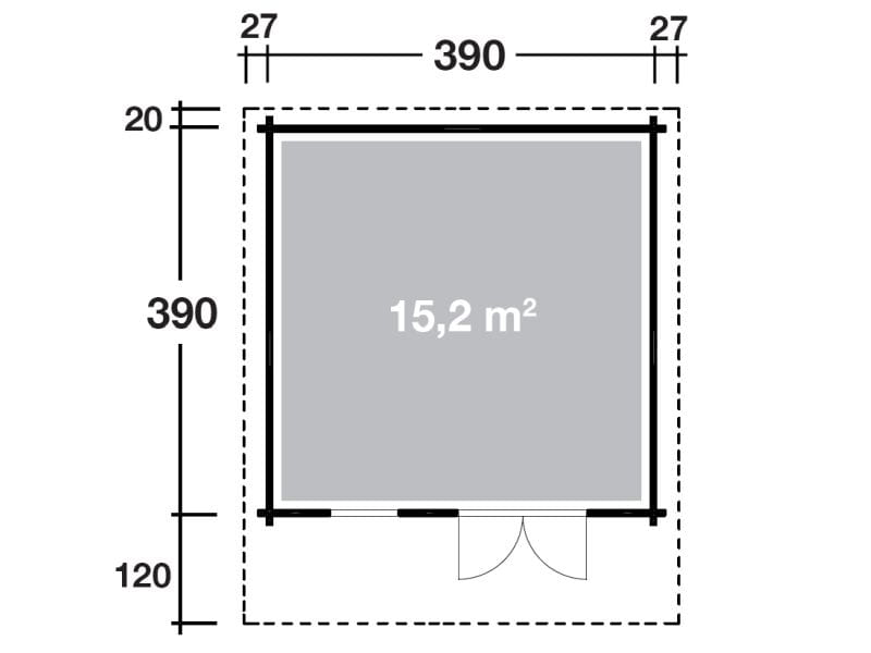 Wolff Finnhaus Gartenhaus Lisa 44-C XL