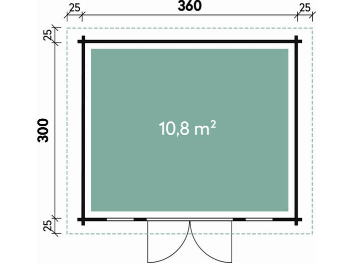 Wolff Finnhaus Gartenhaus Malmö 44-A XL