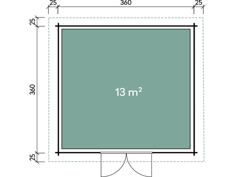 Wolff Finnhaus Gartenhaus Malmö 44-B XL
