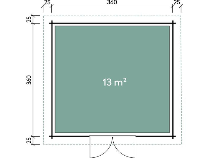 Wolff Finnhaus Gartenhaus Malmö 44-B XL