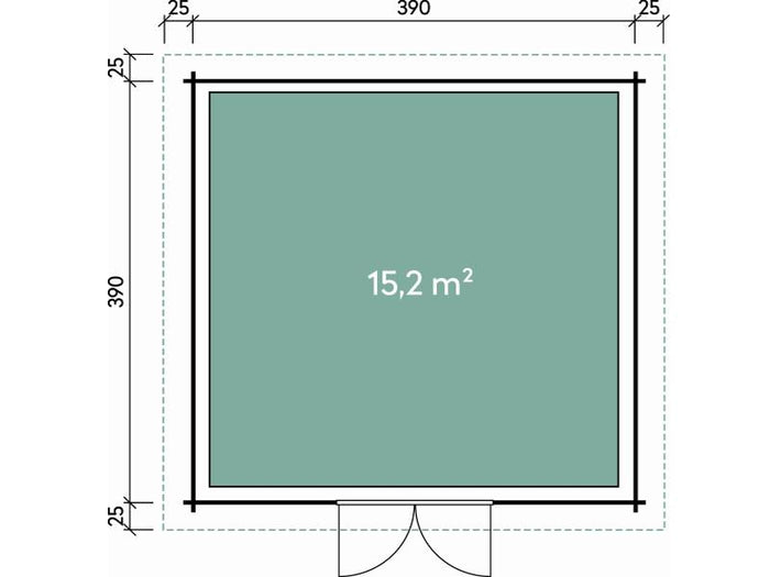 Wolff Finnhaus Gartenhaus Malmö 44-C XL