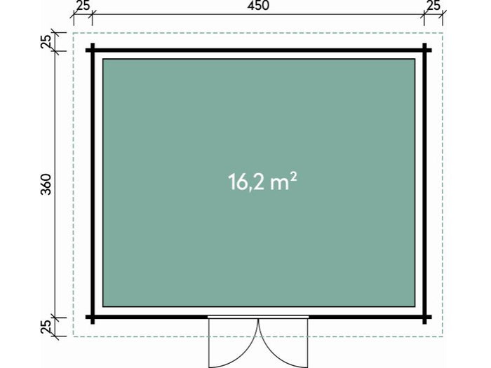 Wolff Finnhaus Gartenhaus Malmö 44-D XL