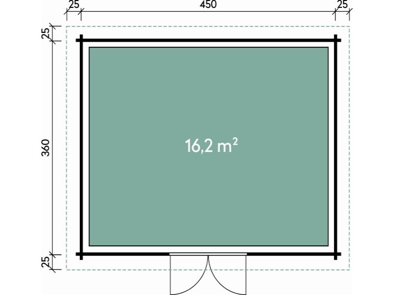 Wolff Finnhaus Gartenhaus Malmö 70-D XL