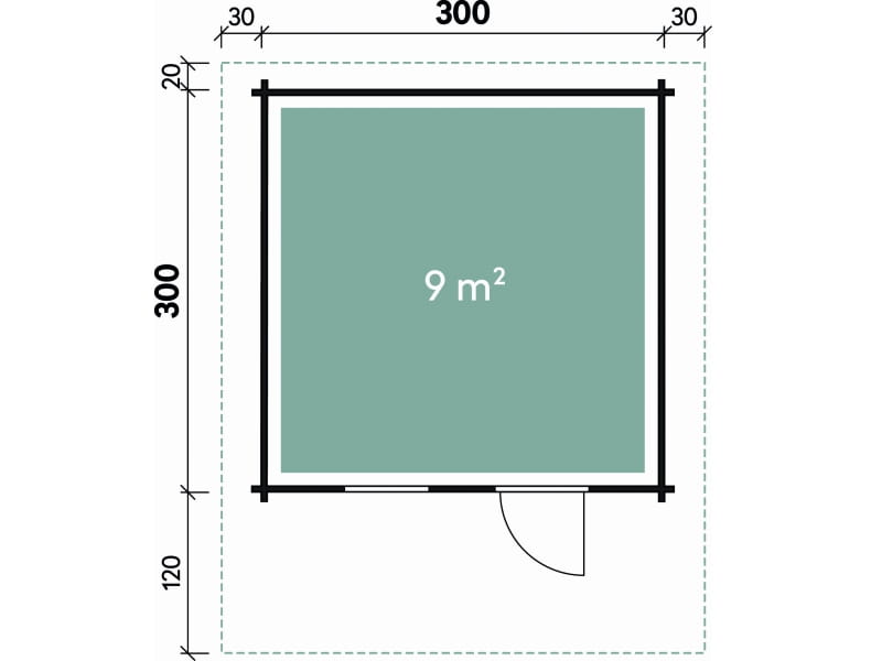 Wolff Finnhaus Gartenhaus Monika 34-B
