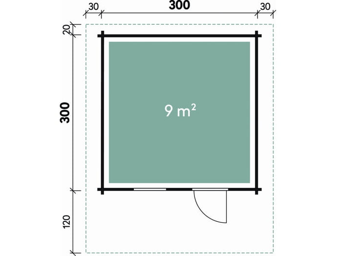 Wolff Finnhaus Gartenhaus Monika 34-B