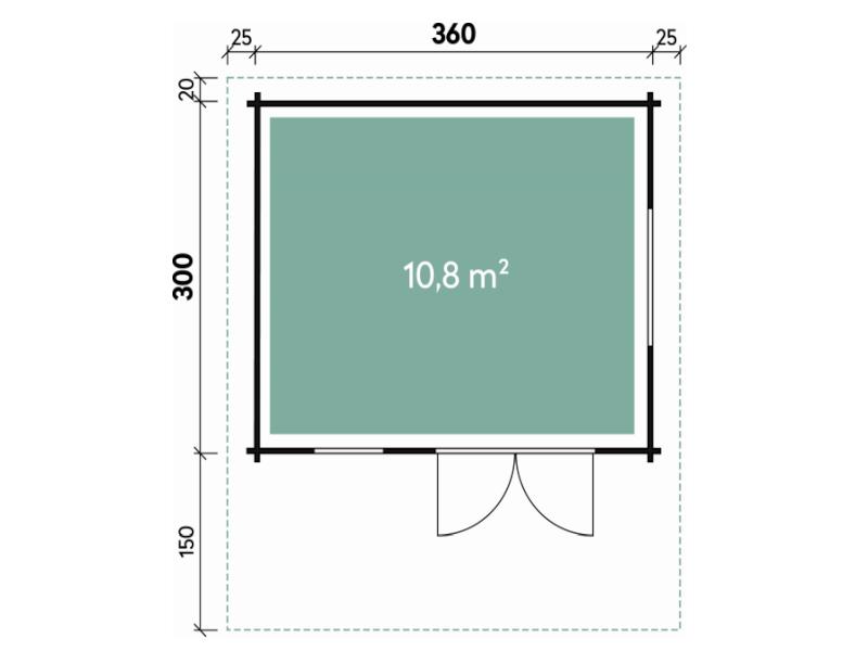 Wolff Finnhaus Gartenhaus Nordkap 70-A XL
