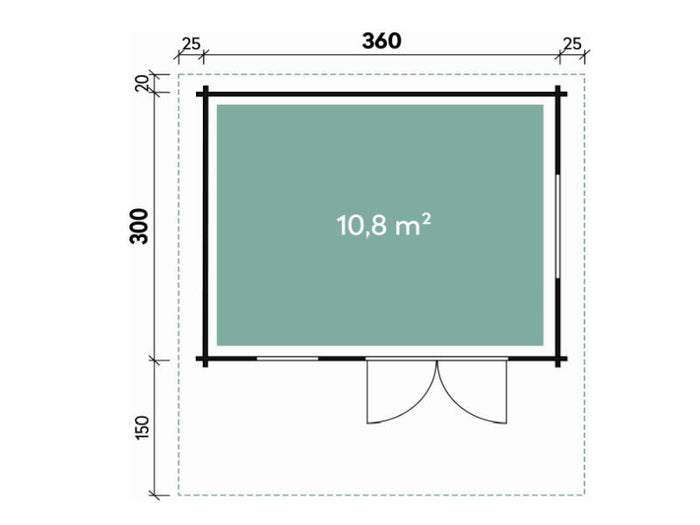 Wolff Finnhaus Gartenhaus Nordkap 70-A