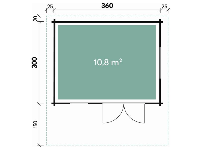 Wolff Finnhaus Gartenhaus Nordkap 70-B