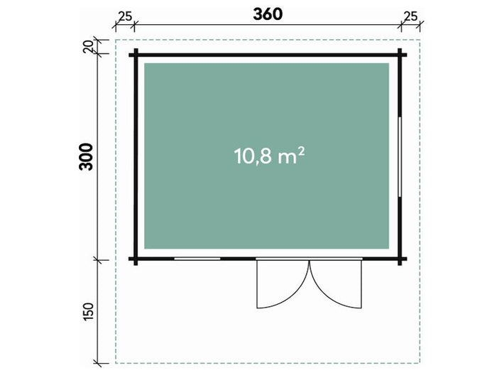 Wolff Finnhaus Gartenhaus Nordkap 70-B