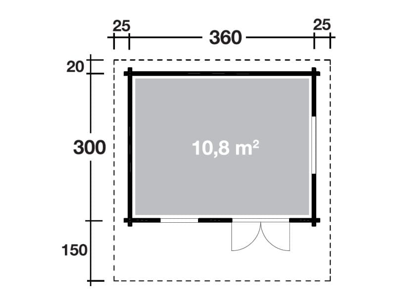 Wolff Finnhaus Gartenhaus Nordkap 70-C XL