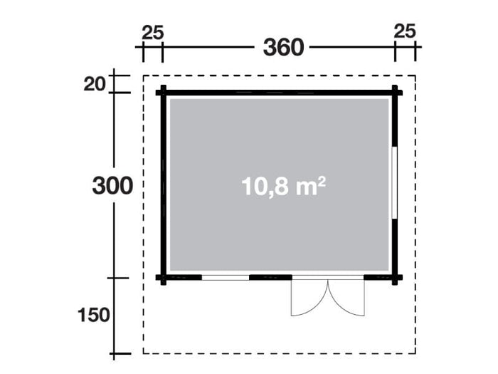 Wolff Finnhaus Gartenhaus Nordkap 70-C XL