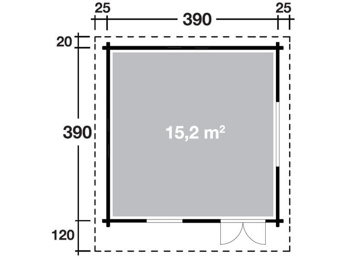 Wolff Finnhaus Gartenhaus Nordkap 70-C