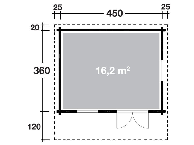 Wolff Finnhaus Gartenhaus Nordkap 70-D XL