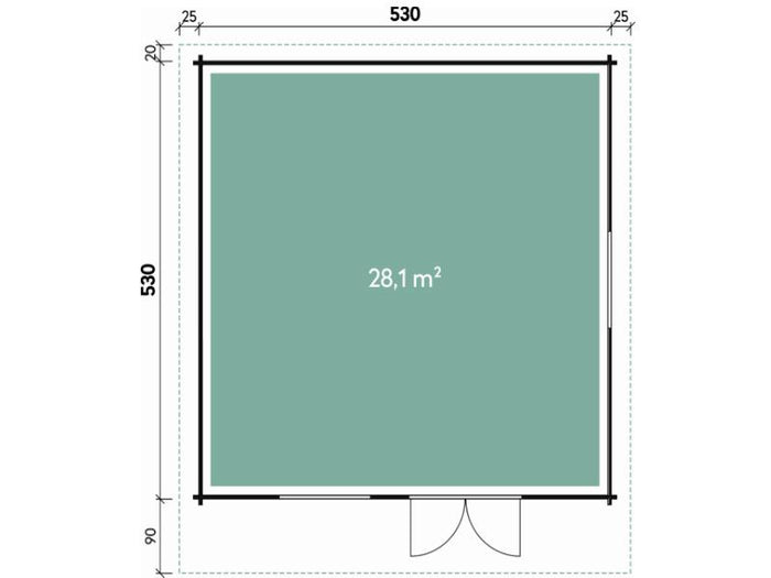 Wolff Finnhaus Gartenhaus Nordkap 70-G