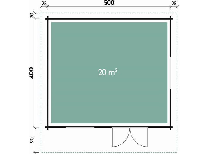 Wolff Finnhaus Gartenhaus Nordkap 70-M XL