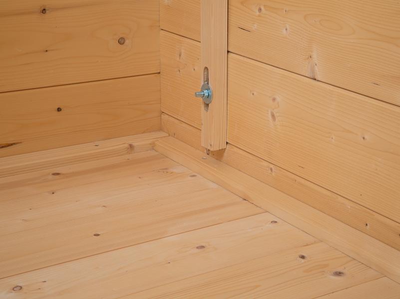 Wolff Finnhaus Gartenhaus Pulti 34-B Typ 5 mit SD A, naturbelassen