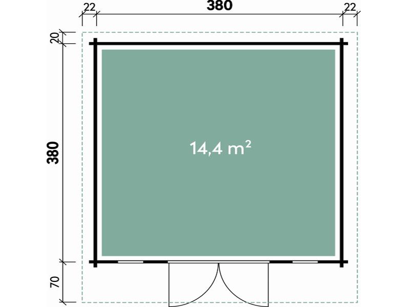 Wolff Finnhaus Gartenhaus Rotterdam Klassik anthrazit