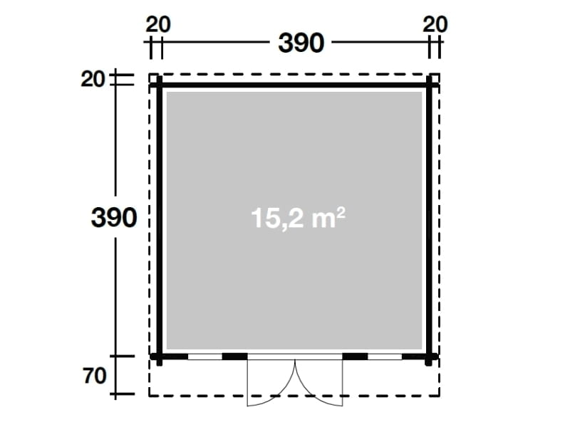 Wolff Finnhaus Gartenhaus Trondheim 44-C XL