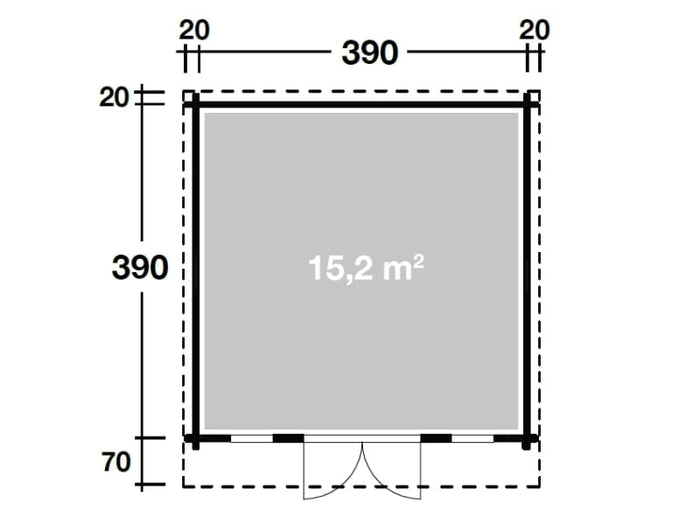 Wolff Finnhaus Gartenhaus Trondheim 44-C XL