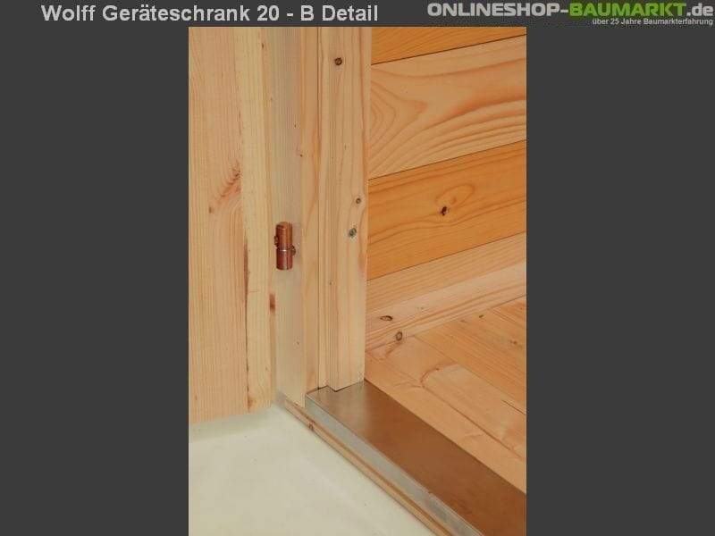 Wolff Finnhaus Geräteschrank 20 - B natur