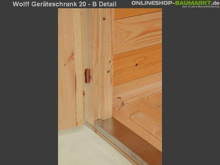 Wolff Finnhaus Geräteschrank 20 - B natur
