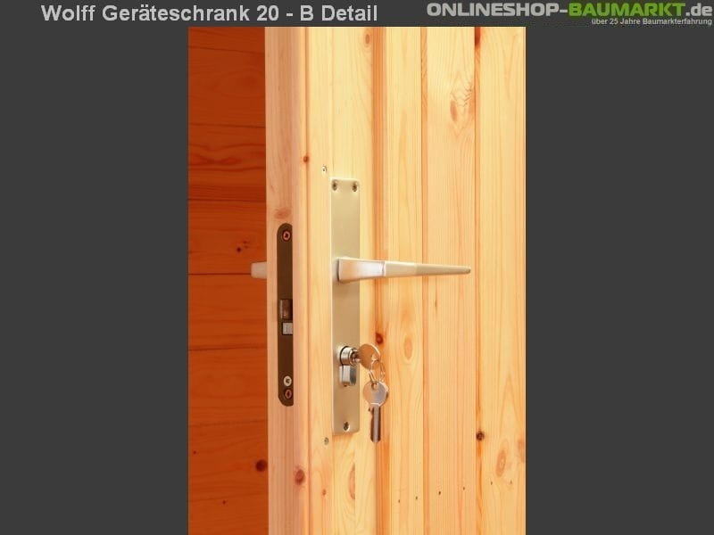 Wolff Finnhaus Geräteschrank 20 - B natur