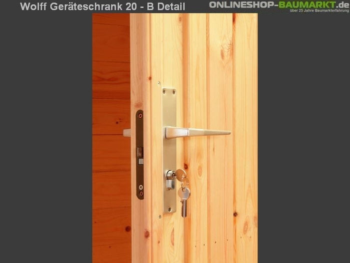 Wolff Finnhaus Geräteschrank 20 - B natur