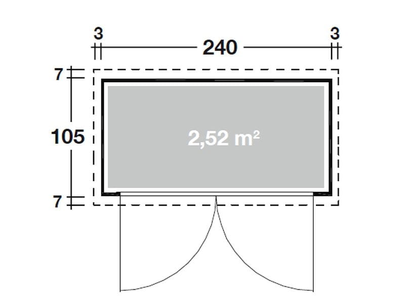 Wolff Finnhaus Geräteschrank 20 - D natur