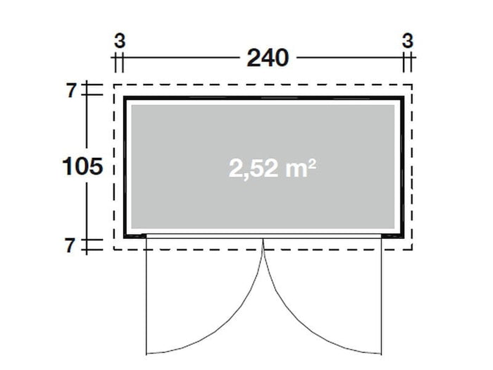 Wolff Finnhaus Geräteschrank 20 - D natur
