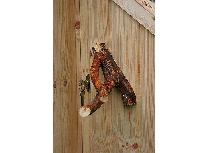 Wolff Finnhaus Grillkota Basic 9 mit Grillanlage schwarze Schindeln