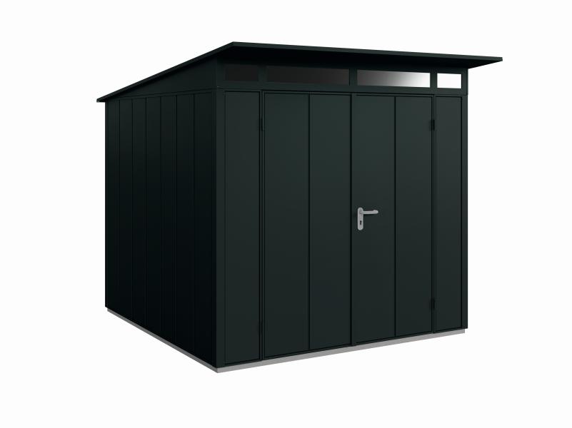 Wolff Finnhaus Metall-Gerätehaus Fascinato 2424, schwarz, 2 flg