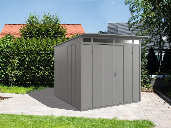 Wolff Finnhaus Metall-Gerätehaus Fascinato 2424, grau,  2 flg