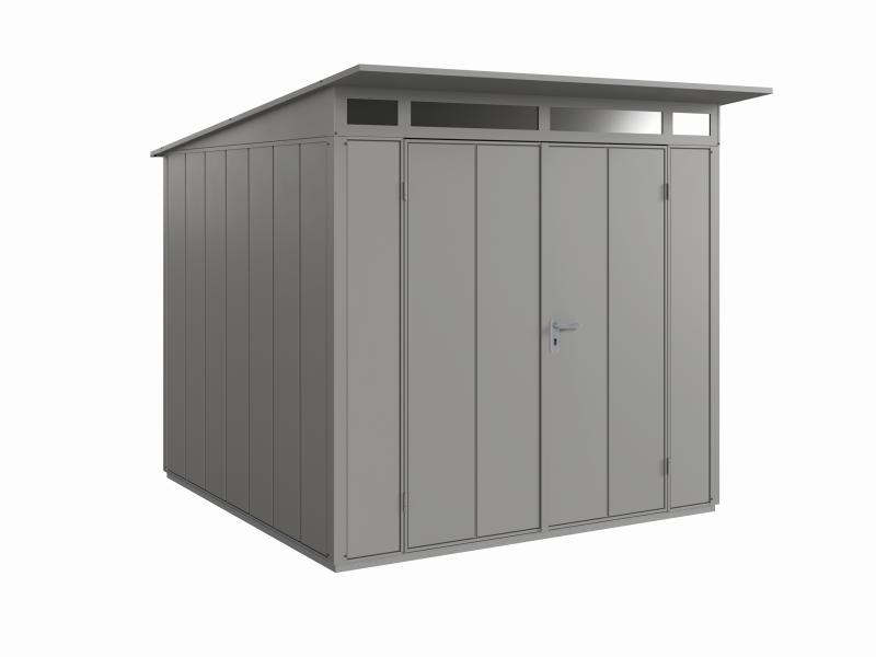 Wolff Finnhaus Metall-Gerätehaus Fascinato 2424, grau, 2 flg