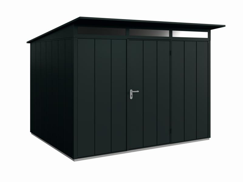 Wolff Finnhaus Metall-Gerätehaus Fascinato 3024, schwarz, 1 flg