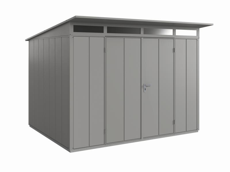 Wolff Finnhaus Metall-Gerätehaus Fascinato 3024, grau, 2 flg