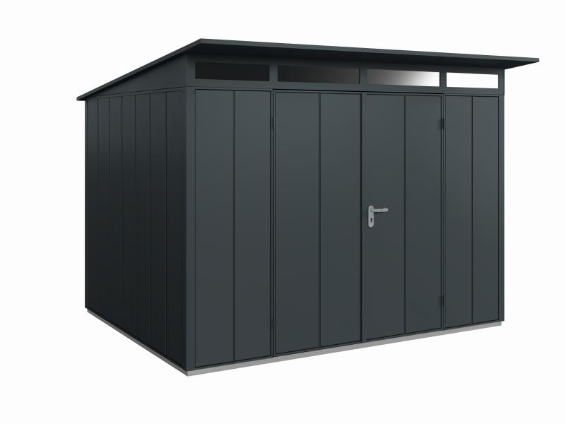 Wolff Finnhaus Metall-Gerätehaus Fascinato 3024, anthrazit, 2 flg